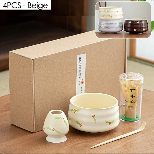 4PCS Traditional Japanese Tea Set